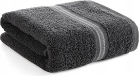 Tris frottír fürdőlepedő 50x90 cm fekete vastag nedvszívó pamut