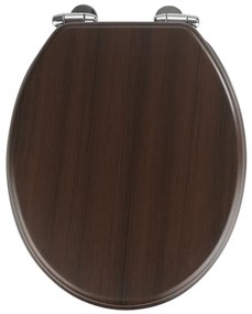 Wenge sötét WC-ülőke, 43 x 37 cm - Wenko