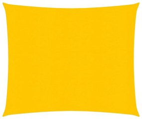 sárga négyzet alakú HDPE napvitorla 160 g/m² 4x4 m