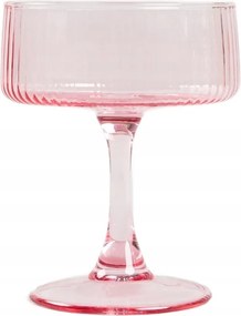 Dolore pohár rózsaszín, bordázott 0,23 l Homla