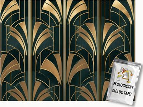 Fotótapéta Art Deco Arany Absztrakt Falra Hálószoba Nappali 250x175