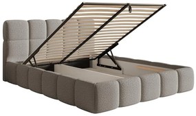 Franciaágy 180 cm Cirsten 180 (ágyráccsal) (tárolóhellyel) (szürke). 1099498