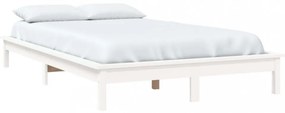 fehér tömör fenyőfa ágykeret 180 x 200 cm (Super King Size)