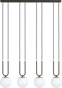Emibig modern függeszték glam fehér fekete emi1112/4