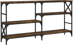vidaXL füstös tölgy színű szerelt fa tálalóasztal 150 x 29 x 76,5 cm