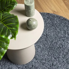 PAMPLONA kék magas szálú bolyhos modern szőnyeg Ø 200 cm
