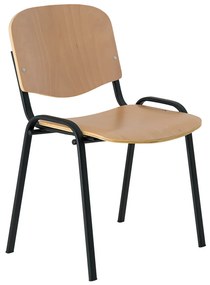 ISO NEW fa konferencia szék - fekete lábak, bükkfa
