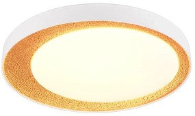 Fehér-világosbarna LED mennyezeti lámpa ø 45 cm Aleta – Trio