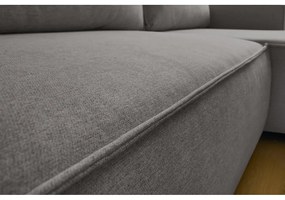 Szürke kinyitható sarokkanapé (variálható) Nihad – Bobochic Paris