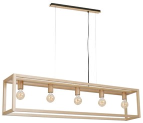 Csillár zsinóron LEGNO 5xE27/60W/230V