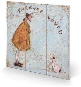 Sam Toft - Forever Loved Fából készült kép, (30 x 30 cm)