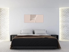 Kép - Bézs színű levelek N⁰4 (120x50 cm)