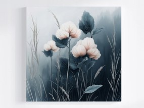 Vászonkép Canvas Természet Rét Virágok Növényzet Ombre 40x40