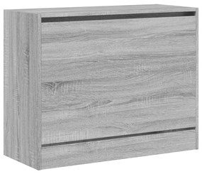szürke sonoma színű szerelt fa cipőszekrény 80 x 34 x 63 cm