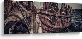 Kép - Viking (órával) (90x30 cm)