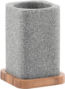 Nora felállítható bögre, szürke /bambusz