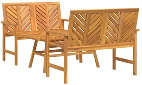 vidaXL Kerti lounge szett 3 pcs Barna Tömör Akácfa