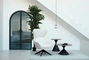 Kerek tárolóasztal márvány dekoros asztallappal ø 50 cm Joona – Bizzotto