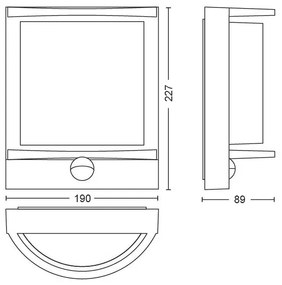 Philips 17392/93/P0 - LED Kültéri fali lámpa MYGARDEN SAMONDRA LED/12W IP44