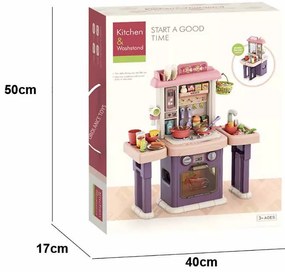 2 az 1-ben játékkonyha és fürdőszoba, 43 részes