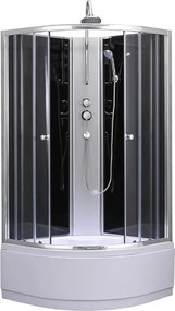 Karolino 90 black mélytálcás zuhanykabin