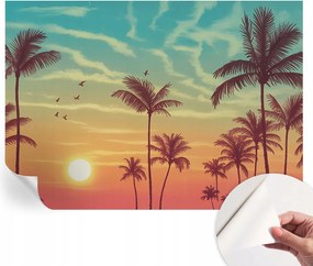 Divatos öntapadós fali tapéta Trópusi tájkép 208x146 cm