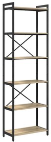 Könyvszekrény sonoma tölgy 60 x 30 x 188 cm Faanyag