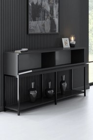 Konzolasztal Lord - Anthracite, Black