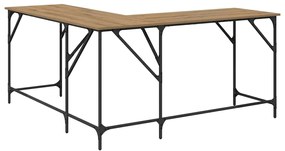 vidaXL Asztal Artisan tölgy 149 x 149 x 75 cm Faanyag