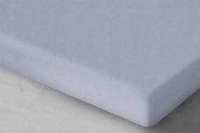 Szatén gumis lepedő 120x200 szürke