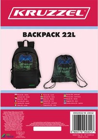 Iskolai hátizsák 22 literes