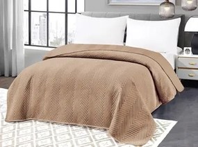 Ágytakaró 200x220 bézs steppelt elegáns kedves