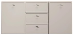 Lorini fali komód 150 cm - kasmír / fekete T-bar fogantyúk