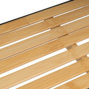 Fekete-natúr színű bambusz polcos állvány 41x77 cm – Casa Selección