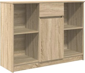 vidaXL sonoma tölgy szerelt fa tálalószekrény fiókos 101x35x76 cm
