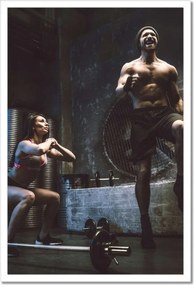 Poszterek keretben 40x60 Otthoni edzőterem Lockdown