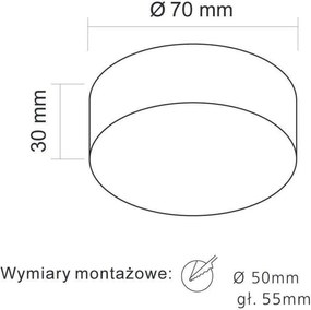 Orlicki Design BOLA OR83330 Beépíthető spotlámpa 1x5W/Led 3000K