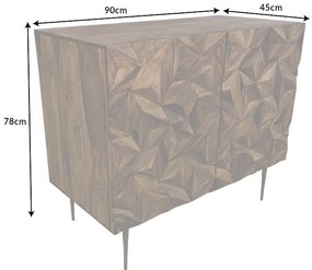 Design bárszekrény Lassie 90 cm Sheesham