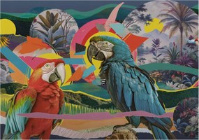 Fotótapéta Fali ragasztó szett Egzotikus madarak 312x219 Ragasztó