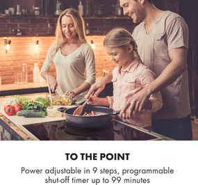 Klarstein Delicatessa 60 Prime, indukciós főzőlap, 7000 W, 4 zóna, időzítő, fekete