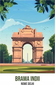 Poszter 20,5x28,4cm India kapuja