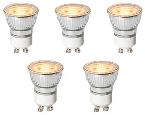 5 darabos GU10 3 lépésben dimmelhető LED izzókészlet 35 mm 4W 200 lm 2200K