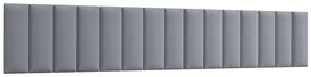 Kárpitozott panel 15 db.  Quadra 300x60 cm (világosszürke). 1052005