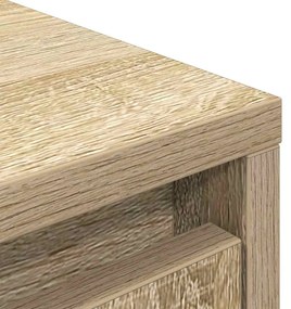 sonoma-tölgy szerelt fa szekrény fiókkal 55,5x34x119,5 cm