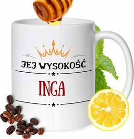 Bögre Inga Barátnő Feleség Ajándék Nyomtatott Fehér 330ml