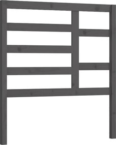 vidaXL szürke tömör fenyőfa ágyfejtámla 96 x 4 x 104 cm