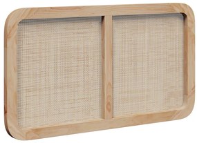 Fejtámla fejtámlával Természetes 100 x 55 x 3 cm Rattan