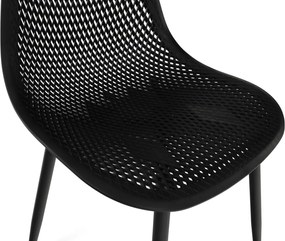 Étkező szék, fekete, TEGRA TYP 2