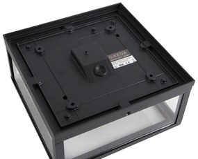 Ipari mennyezeti lámpa fekete IP44 2-lámpás - Charlois