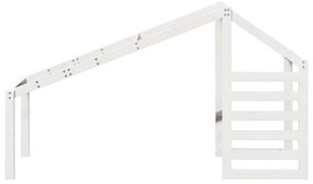 fehér tömör fenyőfa gyerekágytető 188 x 97 x 113 cm